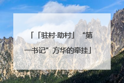 「驻村·助村」“第一书记”方华的牵挂