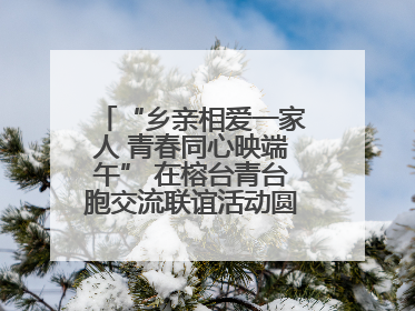 “乡亲相爱一家人 青春同心映端午” 在榕台青台胞交流联谊活动圆满举行