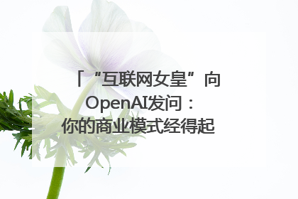 “互联网女皇”向OpenAI发问：你的商业模式经得起价格战考验么？