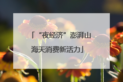 “夜经济”澎湃山海天消费新活力