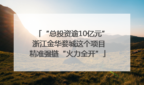 “总投资逾10亿元” 浙江金华婺城这个项目精准强链“火力全开”