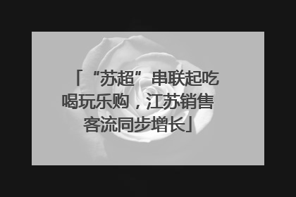 “苏超”串联起吃喝玩乐购，江苏销售客流同步增长
