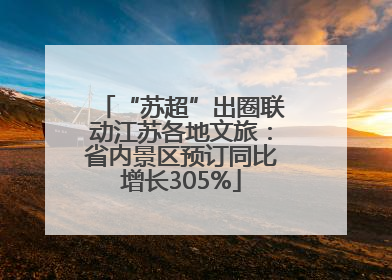 “苏超”出圈联动江苏各地文旅：省内景区预订同比增长305%