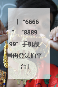 “6666”“888999”手机靓号再登法拍平台
