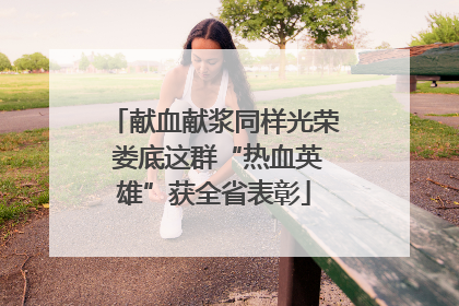献血献浆同样光荣 娄底这群“热血英雄”获全省表彰
