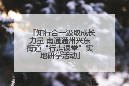 知行合一汲取成长力量 南通通州兴东街道“行走课堂”实地研学活动