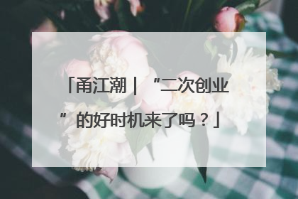 甬江潮｜“二次创业”的好时机来了吗？
