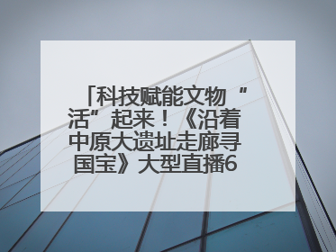 科技赋能文物“活”起来！《沿着中原大遗址走廊寻国宝》大型直播6月14日启幕