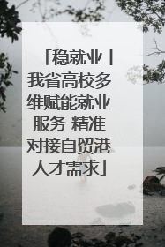 稳就业丨我省高校多维赋能就业服务 精准对接自贸港人才需求