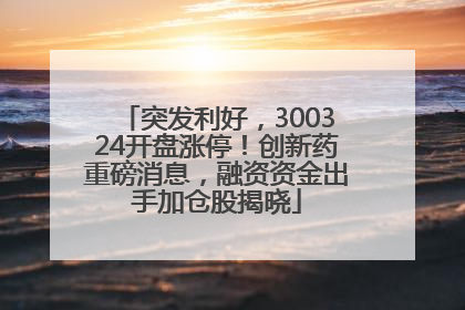 突发利好，300324开盘涨停！创新药重磅消息，融资资金出手加仓股揭晓