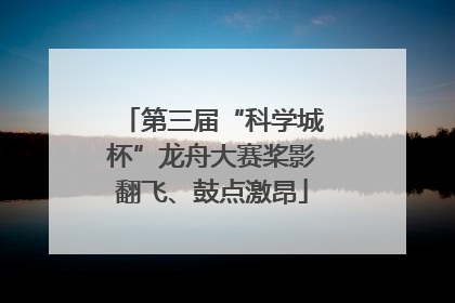 第三届“科学城杯”龙舟大赛桨影翻飞、鼓点激昂