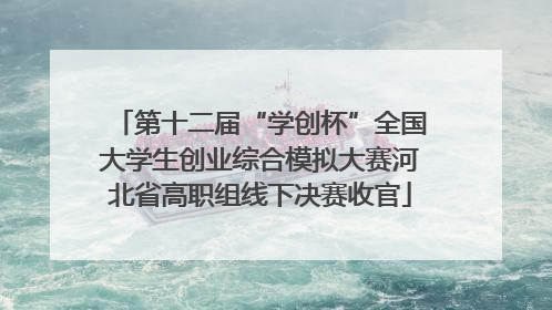第十二届“学创杯”全国大学生创业综合模拟大赛河北省高职组线下决赛收官