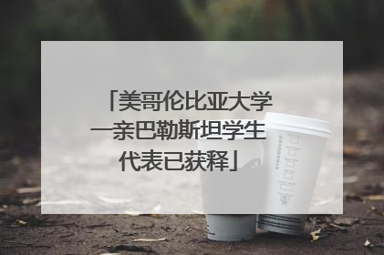 美哥伦比亚大学一亲巴勒斯坦学生代表已获释