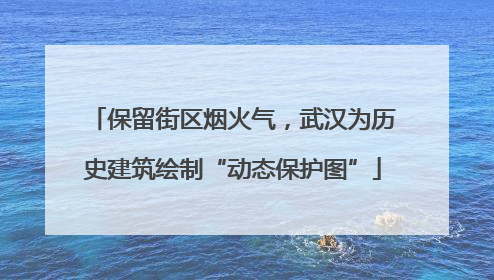 保留街区烟火气，武汉为历史建筑绘制“动态保护图”