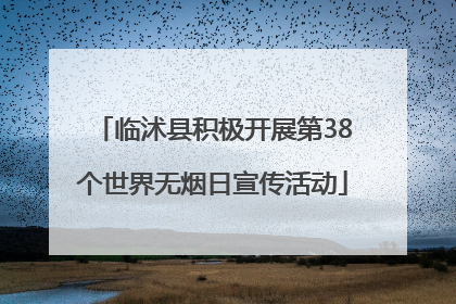 临沭县积极开展第38个世界无烟日宣传活动