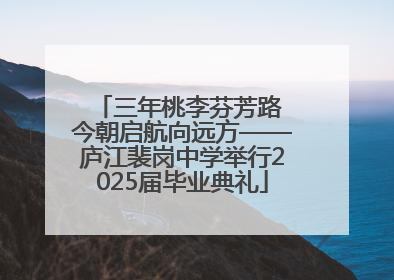 三年桃李芬芳路 今朝启航向远方——庐江裴岗中学举行2025届毕业典礼