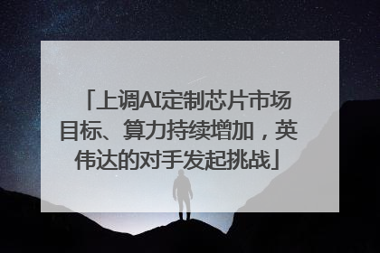 上调AI定制芯片市场目标、算力持续增加，英伟达的对手发起挑战
