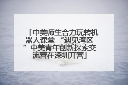 中美师生合力玩转机器人课堂 “遇见湾区”中美青年创新探索交流营在深圳开营