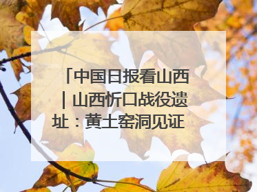 中国日报看山西｜山西忻口战役遗址：黄土窑洞见证全民抗战记忆