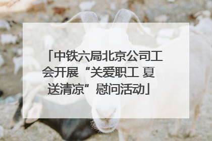 中铁六局北京公司工会开展“关爱职工 夏送清凉”慰问活动