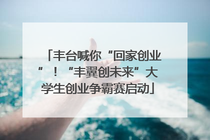 丰台喊你“回家创业”！“丰翼创未来”大学生创业争霸赛启动
