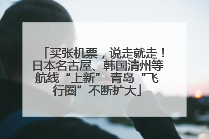 买张机票，说走就走！日本名古屋、韩国清州等航线“上新” 青岛“飞行圈”不断扩大