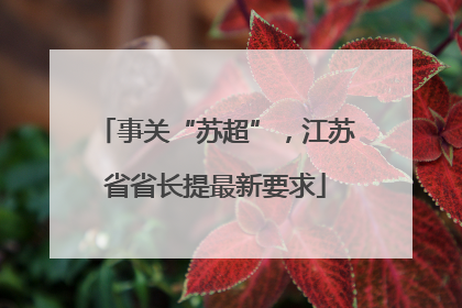 事关“苏超”，江苏省省长提最新要求