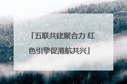 五联共建聚合力 红色引擎促港航共兴