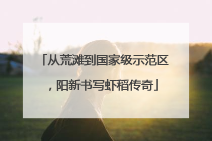 从荒滩到国家级示范区，阳新书写虾稻传奇