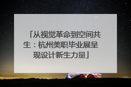 从视觉革命到空间共生：杭州美职毕业展呈现设计新生力量