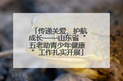 传递关爱、护航成长——山东省“五老助青少年健康”工作扎实开展