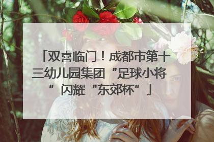 双喜临门！成都市第十三幼儿园集团“足球小将”闪耀“东郊杯”