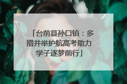 台前县孙口镇：多措并举护航高考助力学子逐梦前行