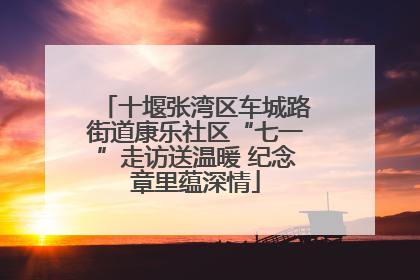 十堰张湾区车城路街道康乐社区“七一”走访送温暖 纪念章里蕴深情