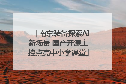 南京装备探索AI新场景 国产开源主控点亮中小学课堂