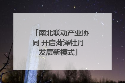 南北联动产业协同 开启菏泽牡丹发展新模式