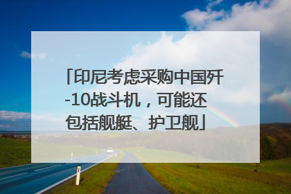 印尼考虑采购中国歼-10战斗机，可能还包括舰艇、护卫舰