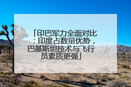 印巴军力全面对比：印度占数量优势，巴基斯坦技术与飞行员素质更强