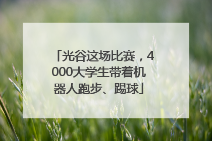 光谷这场比赛，4000大学生带着机器人跑步、踢球