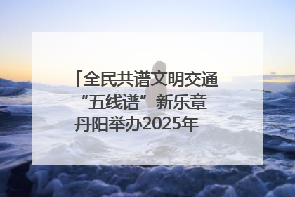 全民共谱文明交通“五线谱”新乐章 丹阳举办2025年“文明交通 同心同行”主题宣传活动