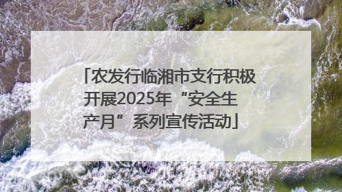 农发行临湘市支行积极开展2025年“安全生产月”系列宣传活动
