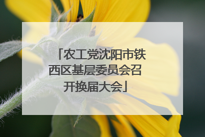 农工党沈阳市铁西区基层委员会召开换届大会