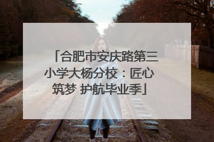 合肥市安庆路第三小学大杨分校：匠心筑梦 护航毕业季
