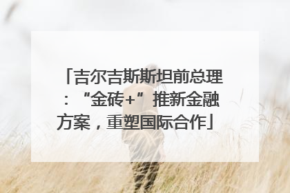 吉尔吉斯斯坦前总理：“金砖+”推新金融方案，重塑国际合作