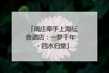 周庄牵手上海纭舍酒店：一梦千年・四水归堂
