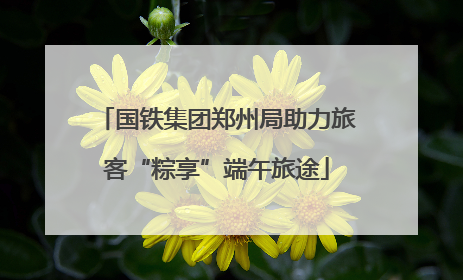 国铁集团郑州局助力旅客“粽享”端午旅途