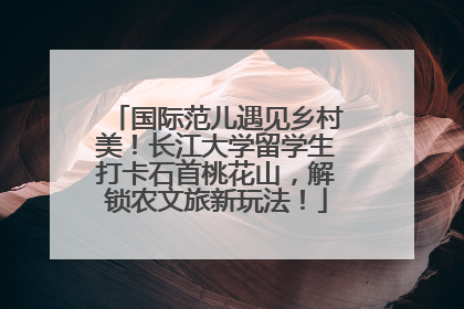 国际范儿遇见乡村美！长江大学留学生打卡石首桃花山，解锁农文旅新玩法！