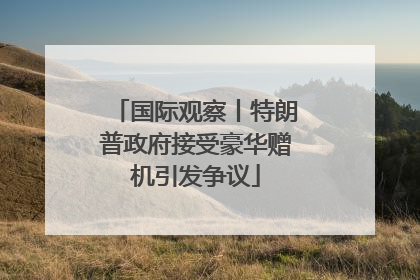 国际观察丨特朗普政府接受豪华赠机引发争议