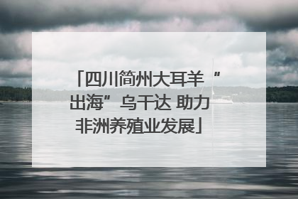 四川简州大耳羊“出海”乌干达 助力非洲养殖业发展