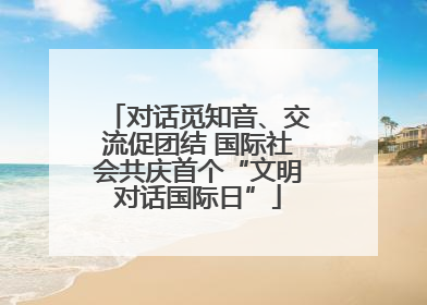 对话觅知音、交流促团结 国际社会共庆首个“文明对话国际日”